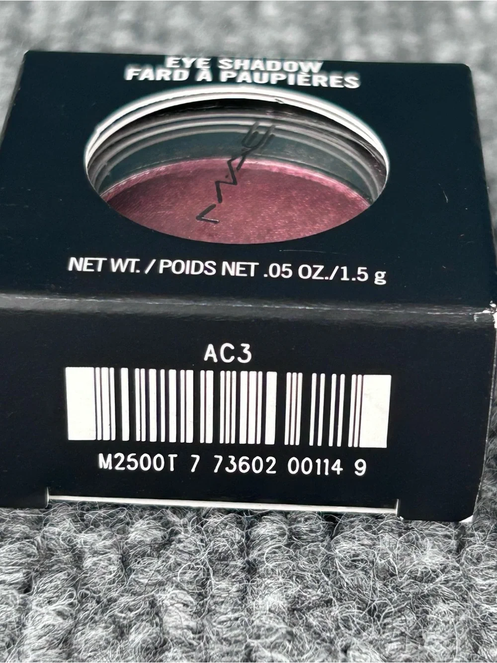 MAC Eye Shadow Powder ~ Full size .05oz Single in CRANBERRY Frost ~ New in Box